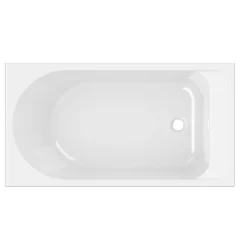 GoodHome Baignoire droite Cavally L. 130 x l. 70 cm blanc