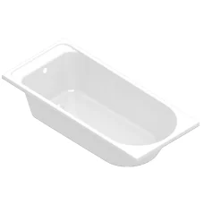 Baignoire Droite|GoodHome Baignoire droite Cavally L. 160 cm x l. 75 cm blanc