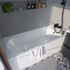 Baignoire Droite|GoodHome Baignoire droite Cavally L. 150 cm x l. 70 cm blanc