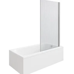 Baignoire Droite|Duravit Baignoire droite D-Code 180 x 85 cm + Pare bain droit AURYS Raywall chromé