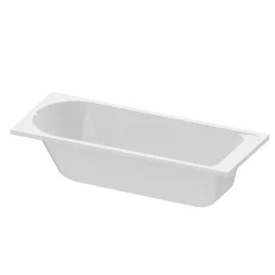 Baignoire Droite|GoodHome Baignoire droite en acrylique L.160 x l.70 cm blanc, Cavally