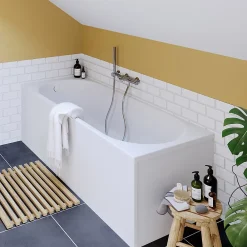 Baignoire droite Horyn L. 170 cm x l. 70 cm blanc