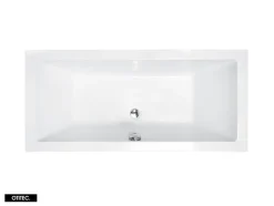 Baignoire Droite|Besco Baignoire Droite sans Tablier - 190 x 90 cm - QUADRO SANS TABLIER - REPOSE-TÊTE OFFERT