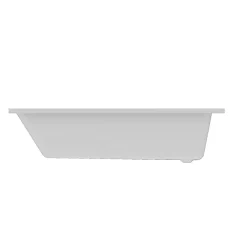 Baignoire Droite|GoodHome Baignoire droite Teesta L. 160 cm x l. 75 cm blanc