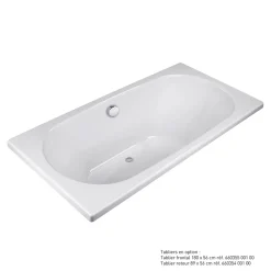 Baignoire Droite|Valentin Baignoire Effusion 180 x 80 cm sans tablier