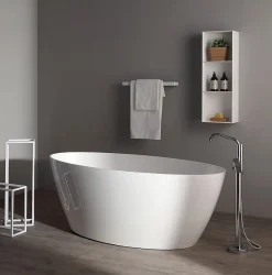 Baignoire Îlot|Kiamami Valentina Baignoire En Résine De Marbre Serena Room Centre