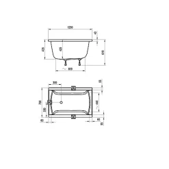 Baignoire Droite|Plusdeplace Baignoire gain de place compacte 120cm