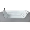 Baignoire Balnéo|Eliteshopping Baignoire hydromassage avec 2 verre panoramique 170 X 120 cm 8 jets Gemma