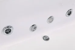 Baignoire Balnéo|Eliteshopping Baignoire hydromassage blanc Chromothérapie 180 X 90 cm 16 jets Eden