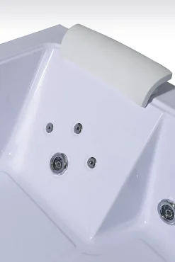 Baignoire Balnéo|Eliteshopping Baignoire hydromassage blanc double pompe 178 X 147 cm 33 jets Petal