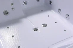 Baignoire Balnéo|Eliteshopping Baignoire hydromassage blanc double pompe 178 X 147 cm 33 jets Petal