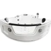 Eliteshopping Baignoire hydromassage Chromothérapie 150 X 150 cm 12 jets Mimosa