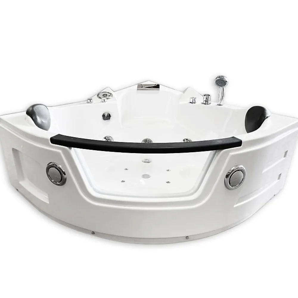 Eliteshopping Baignoire hydromassage Chromothérapie 150 X 150 cm 12 jets Mimosa