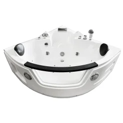 Eliteshopping Baignoire hydromassage Chromothérapie 150 X 150 cm 12 jets Mimosa