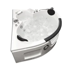 Eliteshopping Baignoire hydromassage Chromothérapie 150 X 150 cm 12 jets Mimosa