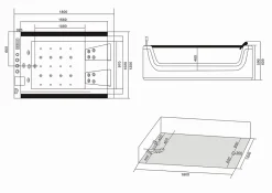 Baignoire Balnéo|Eliteshopping Baignoire hydromassage pour 2 personnes 180 X 120 cm 18 jets Pearl