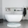 Duravit Baignoire ilot acrylique salle de bain, vidage et trop-plein, 2 parois, 2 places, 170x80x45cm, Garantie 5 ans, Blanc mat, DURAMUNA