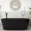 Planète Bain Baignoire ilot noir 170x80 Matte Black