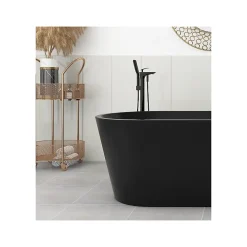 Planète Bain Baignoire ilot noir 170x80 Matte Black