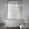 Bernstein Baignoire îlot Acrylique ovale 180x80x58cm Blanc brillant + Bonde et trop plein - ROMA PLUS 2.0