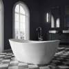 Bernstein Baignoire îlot Acrylique ovale 170x78x69cm + Bonde et trop plein - Blanc brillant - BELLAGIO 2.0