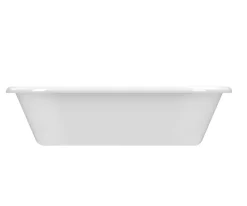 GoodHome Baignoire îlot adossée 170 x 80 cm blanche, Emba