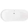 Azura Home Design Baignoire îlot AMELIA GLAM SILVER 190 x 77 cm
