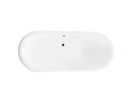 Azura Home Design Baignoire îlot AMELIA GLAM SILVER 190 x 77 cm