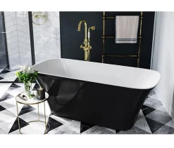 Azura Home Design Baignoire îlot ASSOS S-LINE bicolore 160 x 70 cm