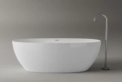 Baignoire Îlot|Bernstein Baignoire îlot BELAQUA - Acrylique sanitaire - Blanc brillant - 170x80x58cm - Garantie 5 ans - Sans robinet ni siphon