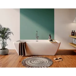 Baignoire Îlot|GoodHome Baignoire îlot blanche 170 x 75 cm Merkys