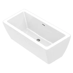 Baignoire Îlot|GoodHome Baignoire îlot blanche 170 x 75 cm Merkys