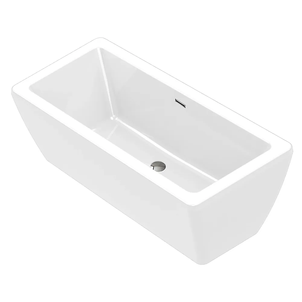 Baignoire Îlot|GoodHome Baignoire îlot blanche 170 x 75 cm Merkys