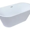 Vente-unique Baignoire îlot design - 201 L - 150 x 70 x 58 cm - Blanche - TWIGGY