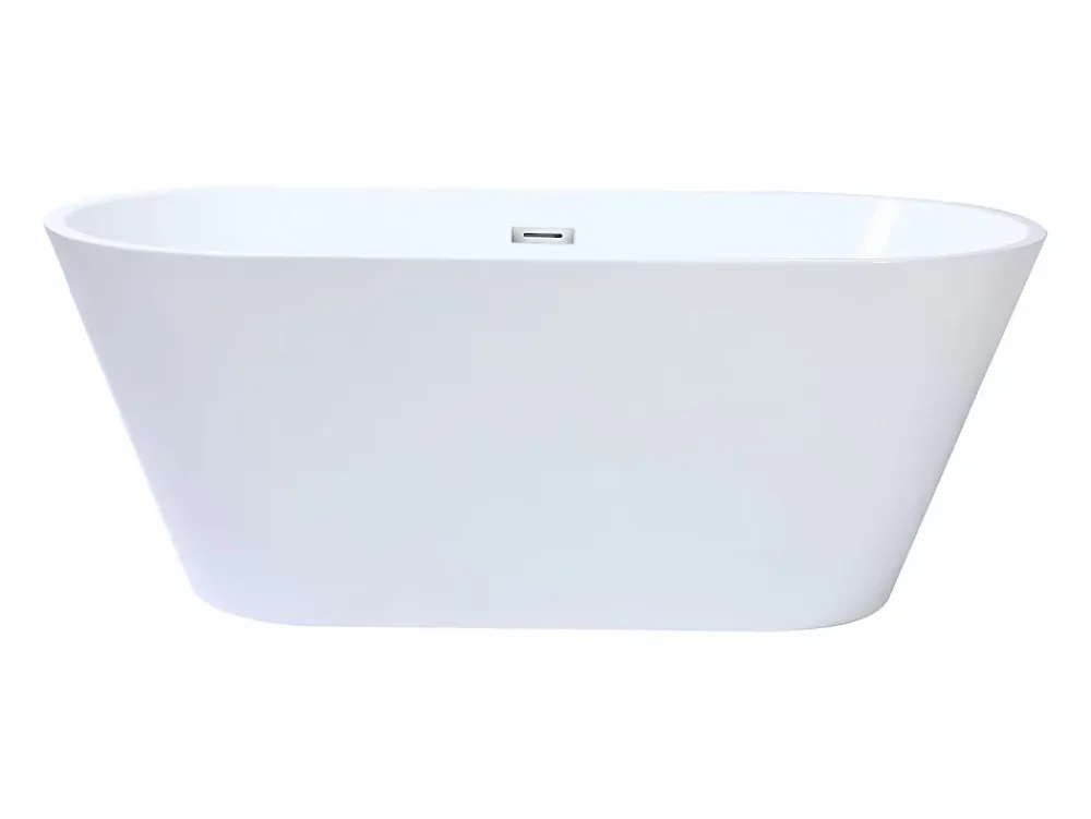 Vente-unique Baignoire îlot design - 201 L - 150 x 70 x 58 cm - Blanche - TWIGGY