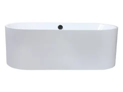 Vente-unique Baignoire îlot design - 221 L - 170 x 75 x 58 cm - Blanche - KATOUCHA