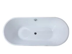 Vente-unique Baignoire îlot design - 221 L - 170 x 75 x 58 cm - Blanche - KATOUCHA