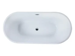 Vente-unique Baignoire îlot design - 201 L - 150 x 70 x 58 cm - Noire - TWIGGY