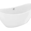 Baignoire Îlot|Vente-unique Baignoire îlot design blanche - 225L - 170 x 83 x 77cm - ALDA