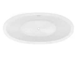 Baignoire Îlot|Vente-unique Baignoire îlot design blanche - 225L - 170 x 83 x 77cm - ALDA
