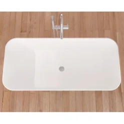Sanycces Baignoire îlot design en sanydur rectangulaire RUST 150 cm