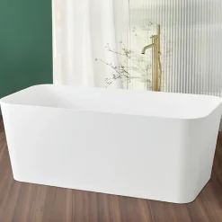 Sanycces Baignoire îlot design en sanydur rectangulaire RUST 150 cm