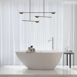 Baignoire Îlot|Stano Baignoire îlot design en solid surface ovale HELSINKI 170 cm