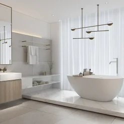 Baignoire Îlot|Stano Baignoire îlot design en solid surface ovale HELSINKI 170 cm