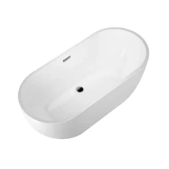 Baignoire Îlot|Stano Baignoire îlot design ovale BOSTON blanche 180 cm