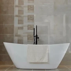 Baignoire Îlot|Stano Baignoire îlot design ovale BRIGHTON blanche 157 cm