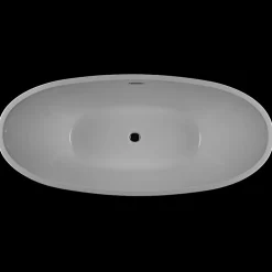 Baignoire Îlot|Stano Baignoire îlot design ovale BRIGHTON blanche 157 cm