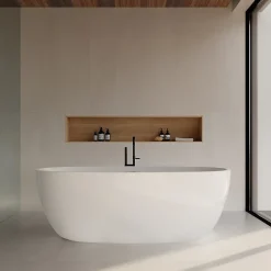 Stano Baignoire îlot design ovale DENVER blanche 170 cm