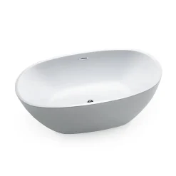Stano Baignoire îlot design ovale DENVER blanche 170 cm