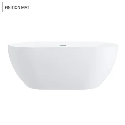 Baignoire Îlot|Stano Baignoire îlot design ovale LISBON blanche 170 cm Mat